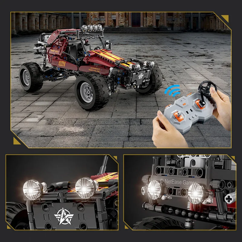 ตัวต่อ MOC 778 ชิ้น เกม Knives Out รถโกคาร์ทในป่า ชุดตัวต่อรถแข่งไฟฟ้า ของเล่น DIY สำหรับเด็กและผู้ใหญ่ ของขวัญ