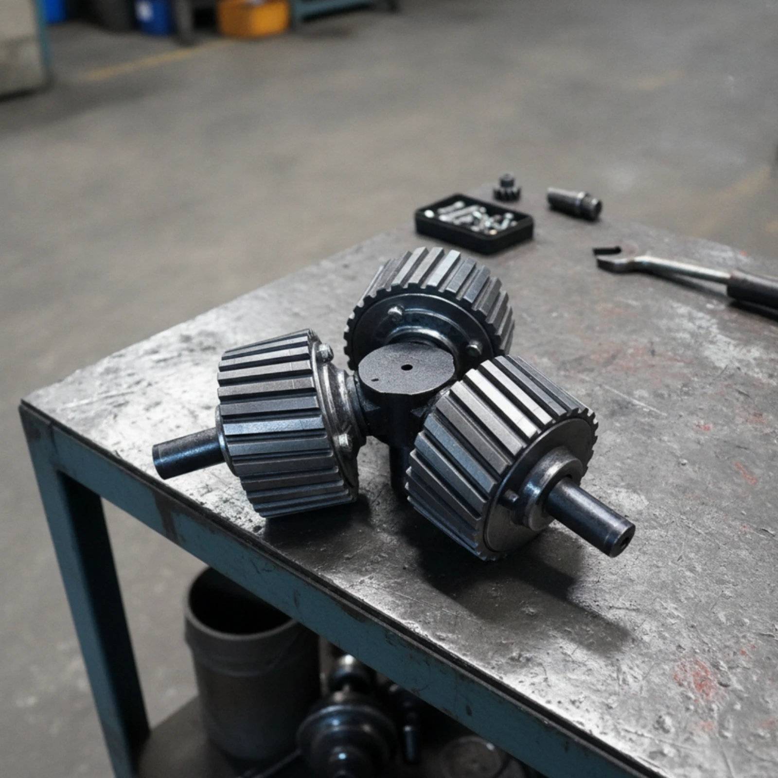 Pellet Machine Press Wheel Assembly One-Piece Press Wheel with Integrated Shaft Hardware Heavy-Duty for Maintenance Technicians