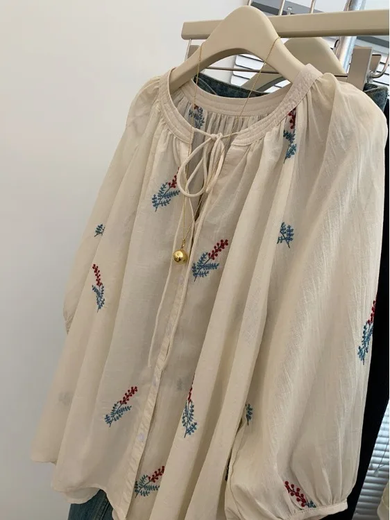 シックなプリント柄の女性用ゆったりとした怠惰なスタイルの高級軽量エイジデフングドールデザイントップ快適で通気性のあるコットン