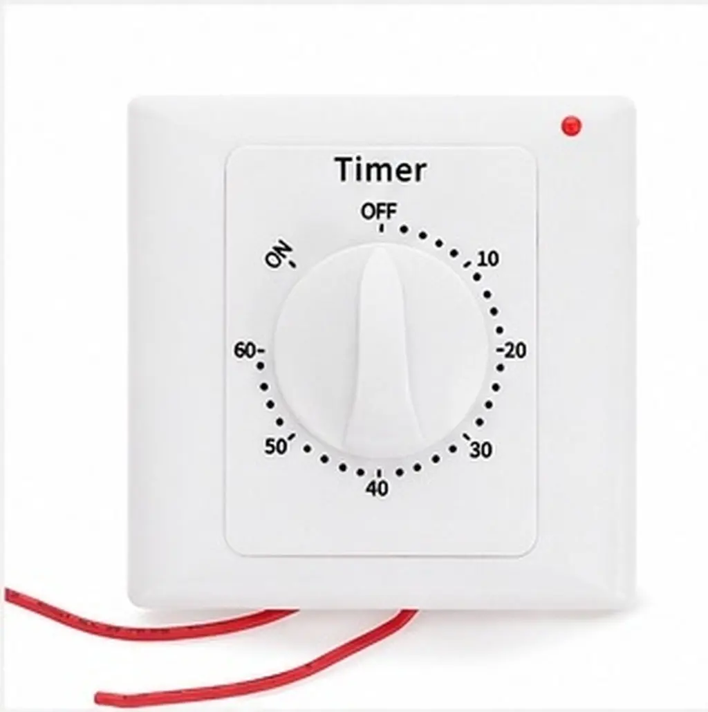 Mechanical Timer Switch Surface Mounted Time Control Switch for Indoor Lights Fans Electrical Appliances Energy Saving Accurate