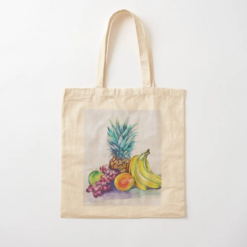 Tropical Fruit Collection Tote Bag supermarket folding bag shoping bag custom canvas