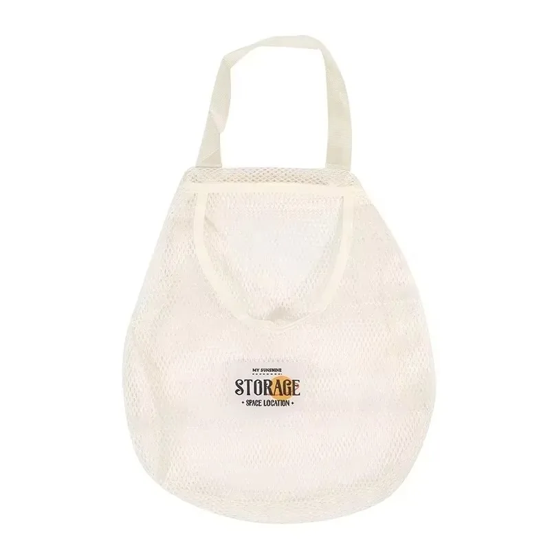 1/3 Pcs Wall Mounted Storage Mesh Bag for Storing Underwear Wardrobe Hanging Mesh Bag Kitchen Fruit and Vegetable Garlic Bag