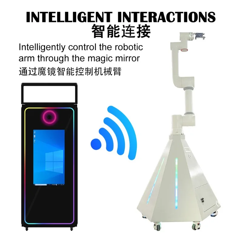 Roboterarm Photo Booth Gestensteuerung Filmschießmaschine