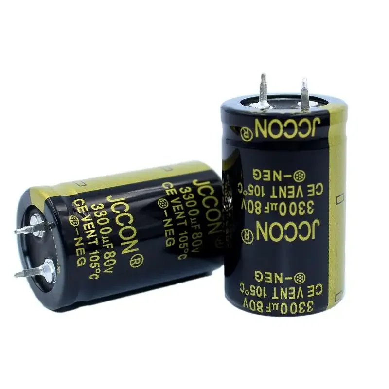 80v3300uf JCCON Thick-foot Electrolytic Capacitor Volume 25x40  Inverter Power