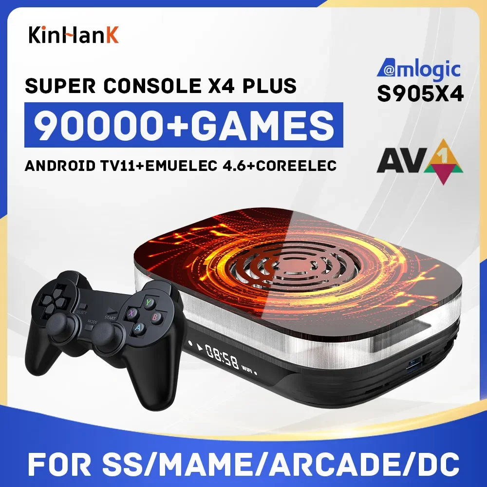 مُحَسِّن الألعاب القديمة: تقييم شامل لجهاز KINHANK Amlogic S905X4 Super Console X4 Plus