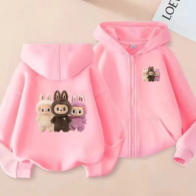 

Children's Boys Girls 3-12YrsCardigan Zipper Style Trendy Print Hoodies Sports Top Loose Coat Sweatshirt Casual Charming Clothes