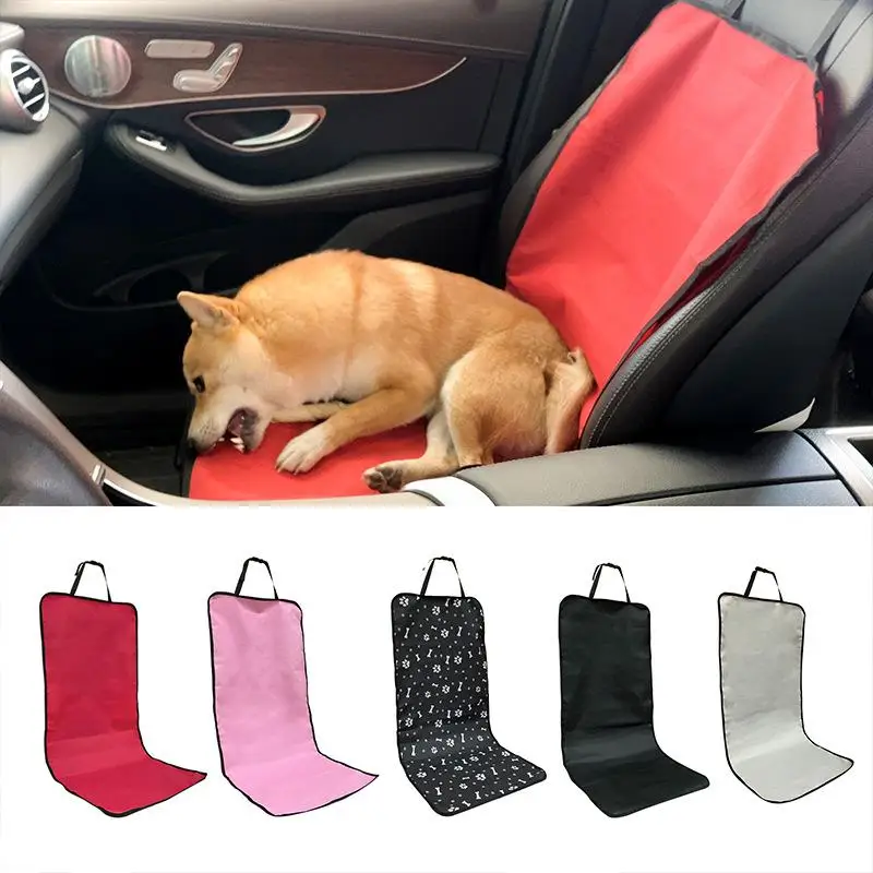 Pet Car Seat Cover Wear Resistant Waterproof Oxford Cloth Front Seat Protector Mat for Dog Cat SUV Sedan Use