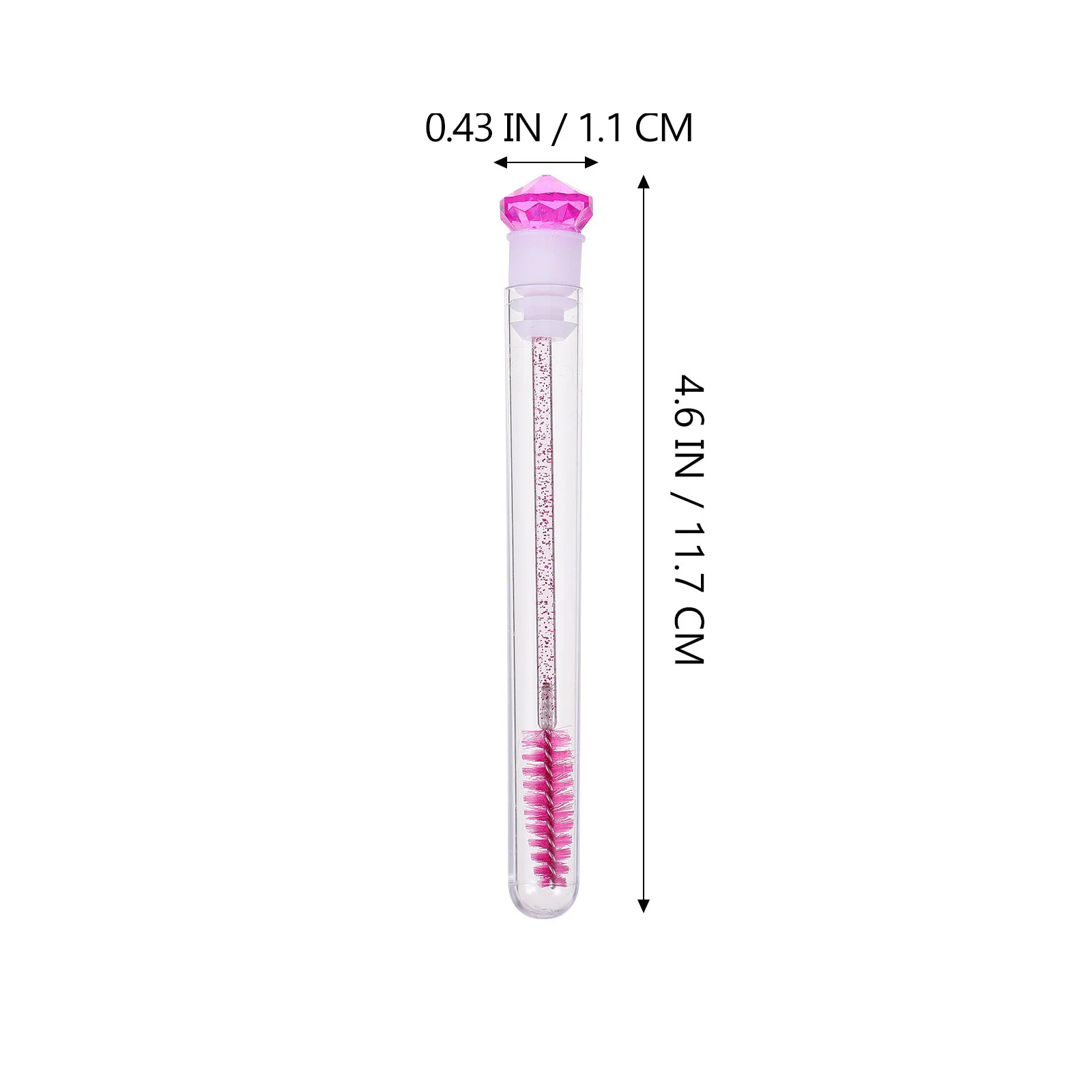 8 قطعة مشط رمش لفرشاة الماسكارا لاش الحاجب سهلة التثبيت مقبض الانزلاق السلس لمسة نهائية طبيعية مقاومة للخدش مسحوق الشائكة