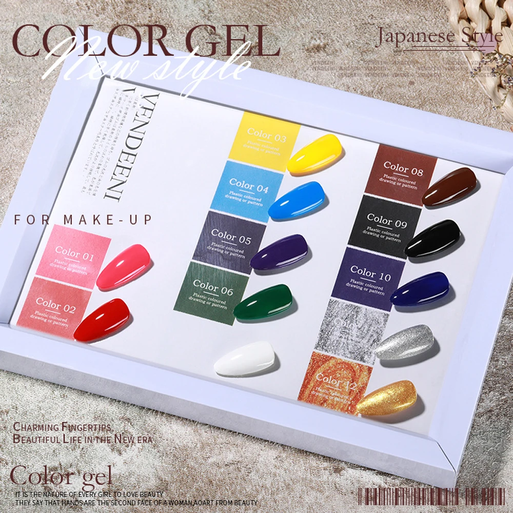 Vendeeni 12 Farben Malgel-Nage – Nail Art One Stroke Bewertung und Preis