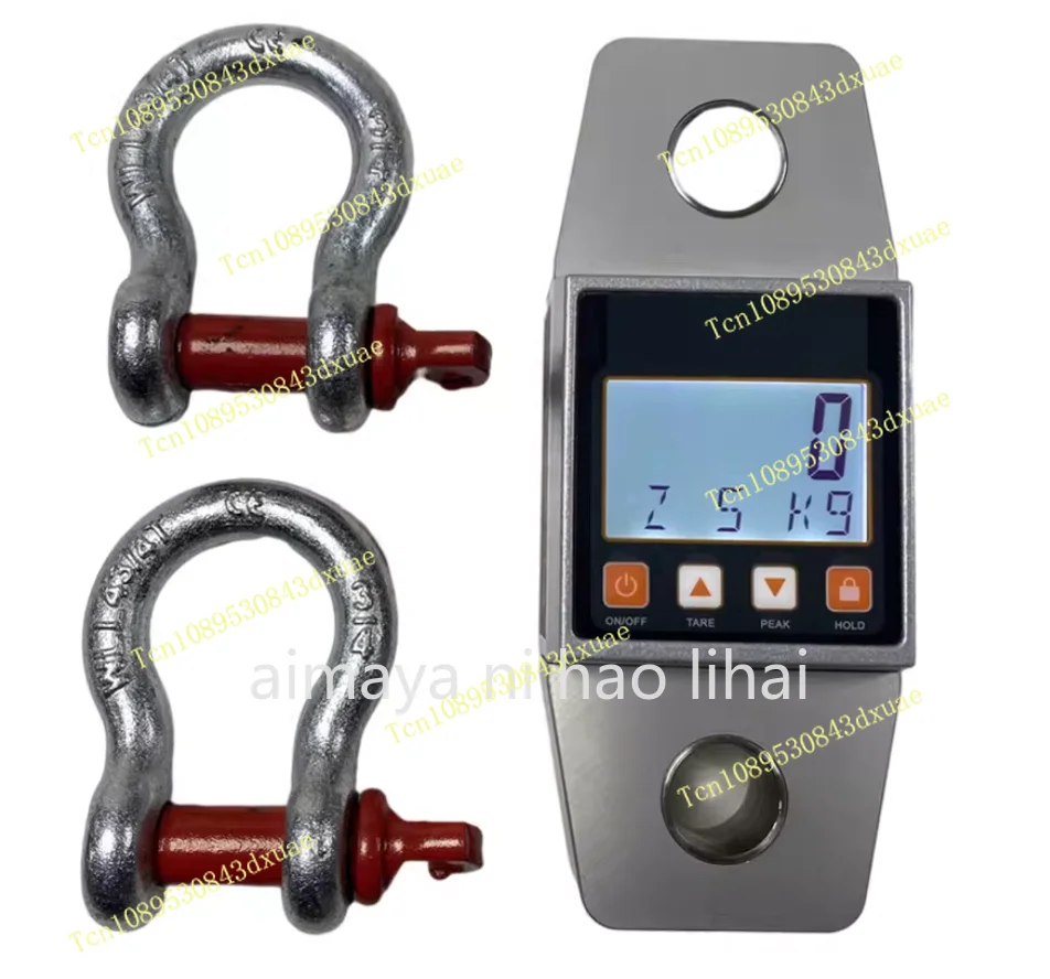 Dynamometer 1 Ton 5 Tons 3000KG Digital Electric Lifting Scale Tension Machine 1-50 Tons Industrial Grade Marine