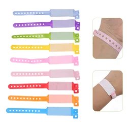 100 Stuks Polsbandjes Evenement Sos Armband Kind Anti Verloren Polsband Kinderen Identificatie Armband Waterdichte Polsband