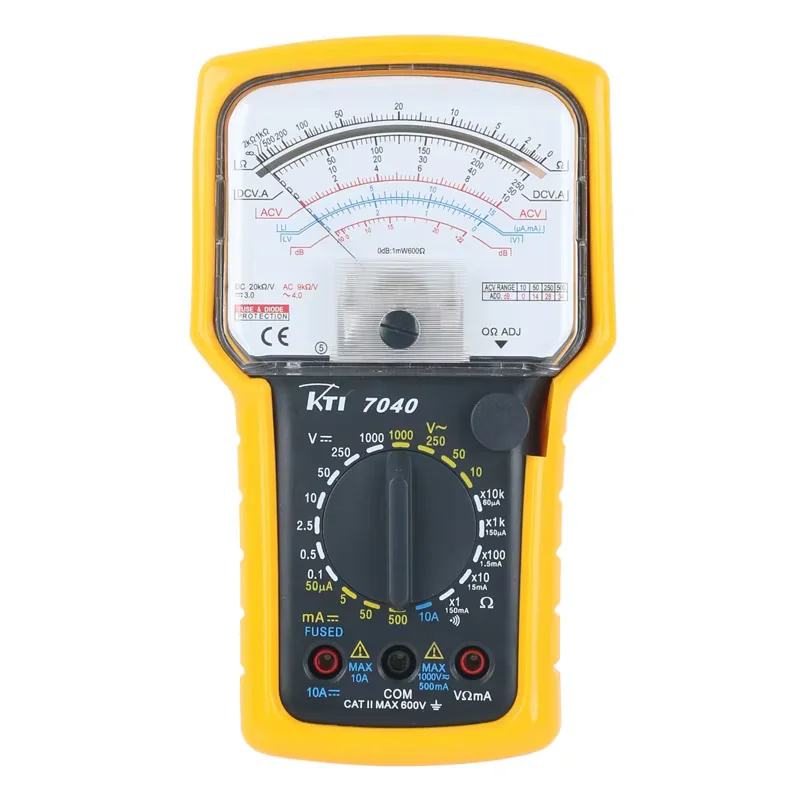 

Высокоточный высокочувствительный аналоговый мультиметр KT7040 с функцией измерения сопротивления и проверки диодов (CAT)