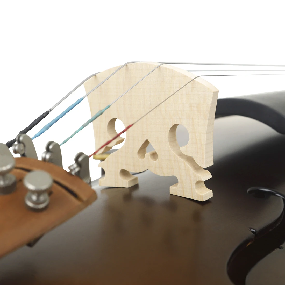 10pcs/set Violin Code Violin Bridges Fiddle Maple Wood Bridge for 4/4 3/4 1/4 1/2 1/8 Size Violin Accessories