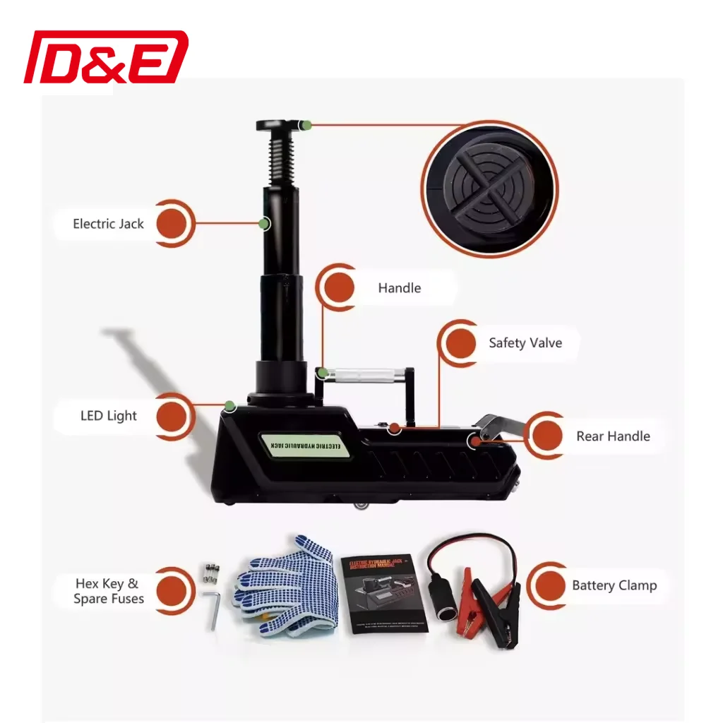 High Power RV Necessary E-HEELP ZS1015 All Metal 15T DC12V/24V Electric Hydraulic Car Jack For Recreational Vehicle Truck RV