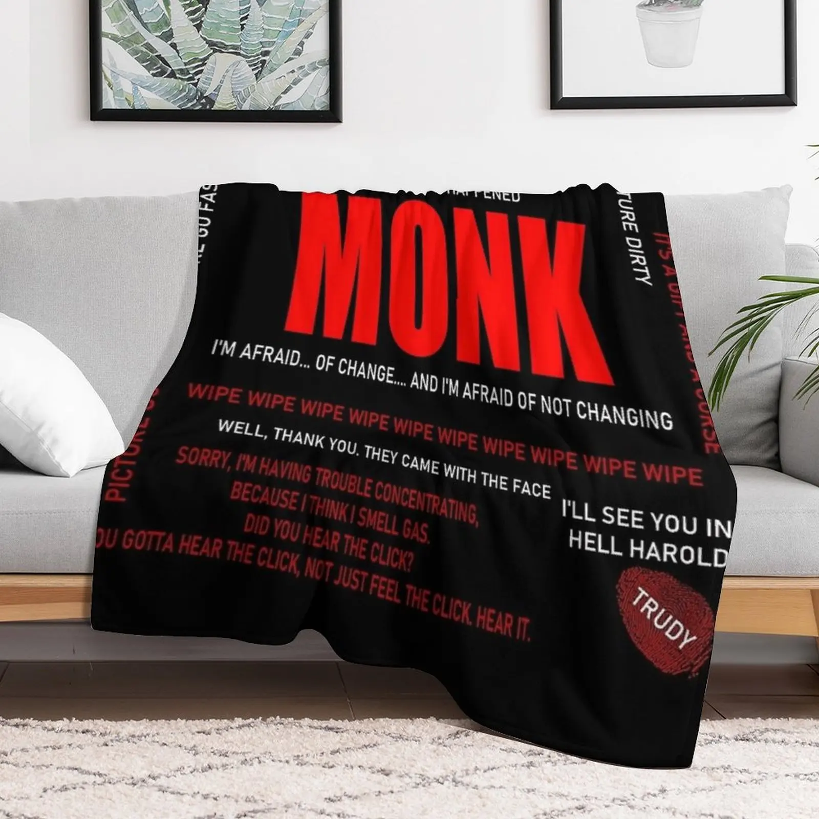 Monk Quotes Throw Blanket halloween Flannel Summer Blankets