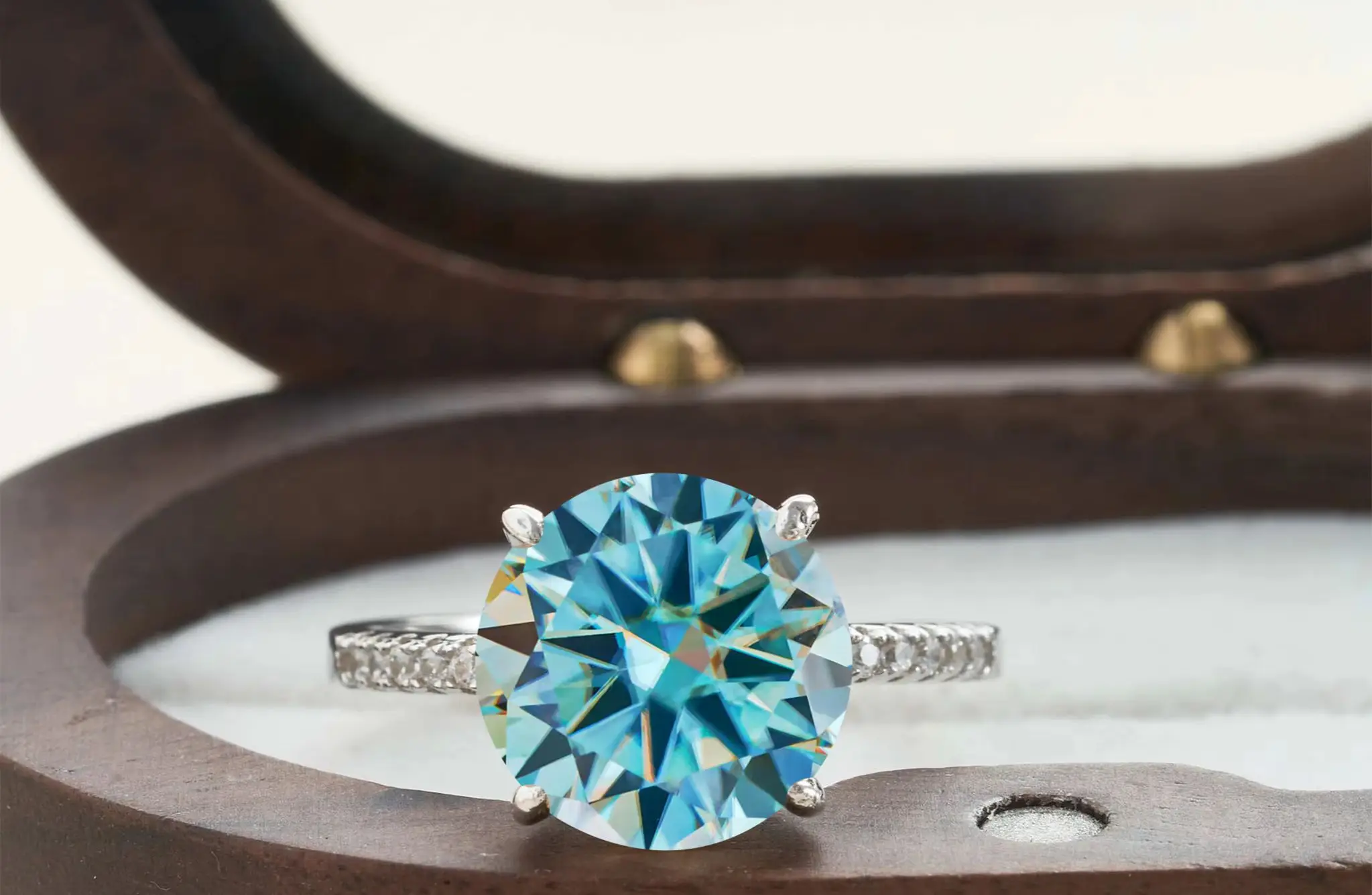Funkelnde 5CT Moissanit-Ringe für Frauen, Verlobung, Ehering, 925er Sterlingsilber, klassisch, romantisch, 4 Krallen, Ring, Schmuck, Geschenk