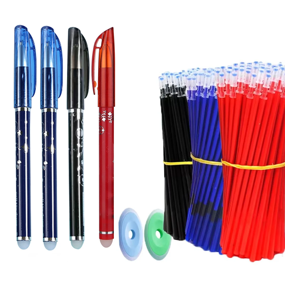 26 Pcs/Set Kawaii Erasable Pens 0.5mm Gel Pen Waterproof Gel Ink Stationery School Writing supplies for Notebook Office Student