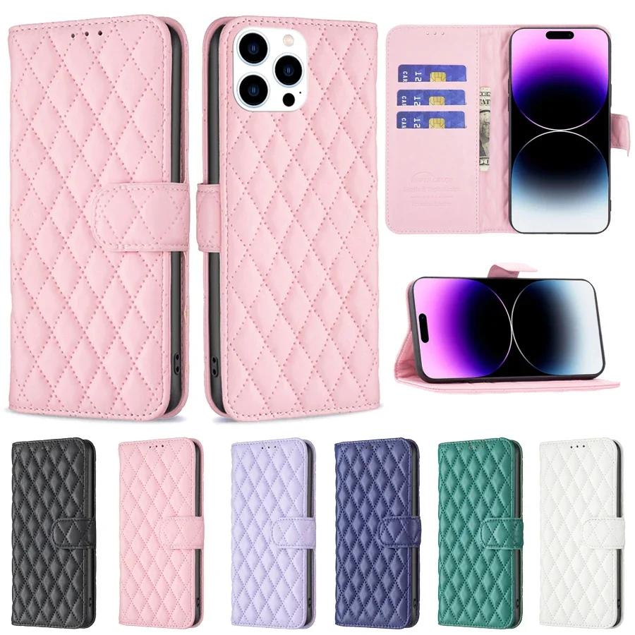 

Wallet Small Fragrance Card Flip Leather Case For iPhone 15 Pro Max 14 Plus 13 Pro 12 11 SE 2022 2020 X XS XR XS Max 8 7 Cover