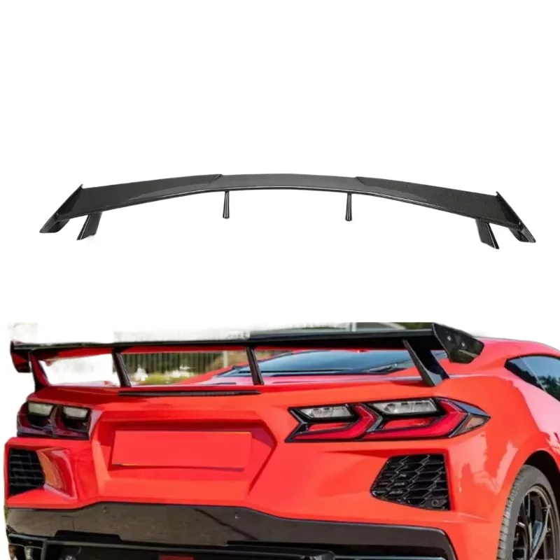 

Комплект из 7 элементов: задний спойлер/крыло из карбона для Corvette C8 2020-2021