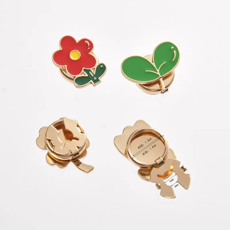 

2 Pack New Cute Alloy Plant Cufflinks Women's Scarf Clip Shirt Decorative Button Set Fashion Jewelry Accessories