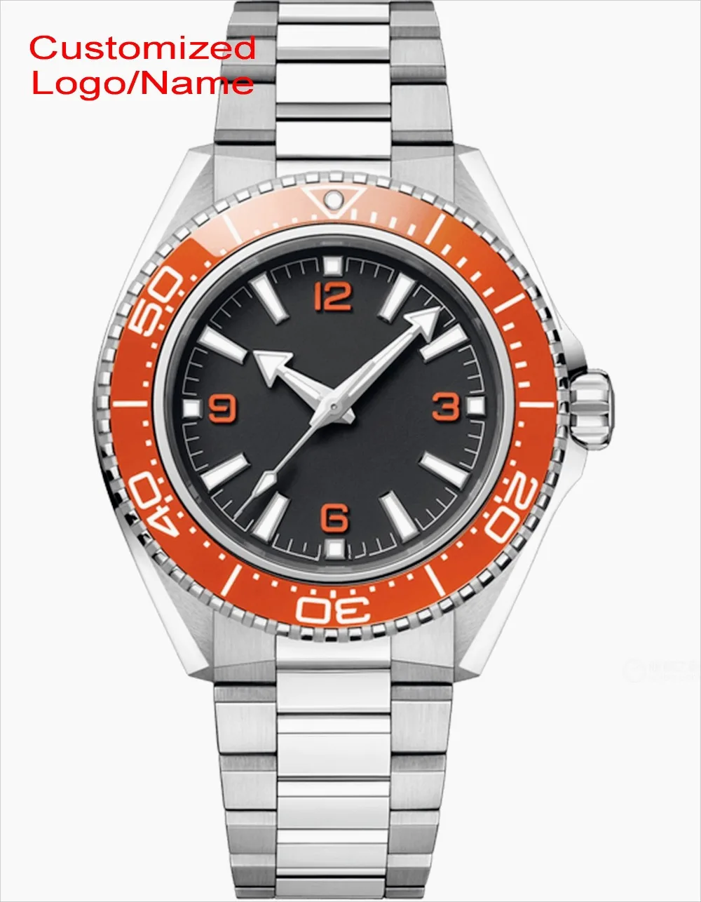 DONG Store 42mm Men's Automatic Mechanical Diver's Watch, 904L Stainless Steel, World Time