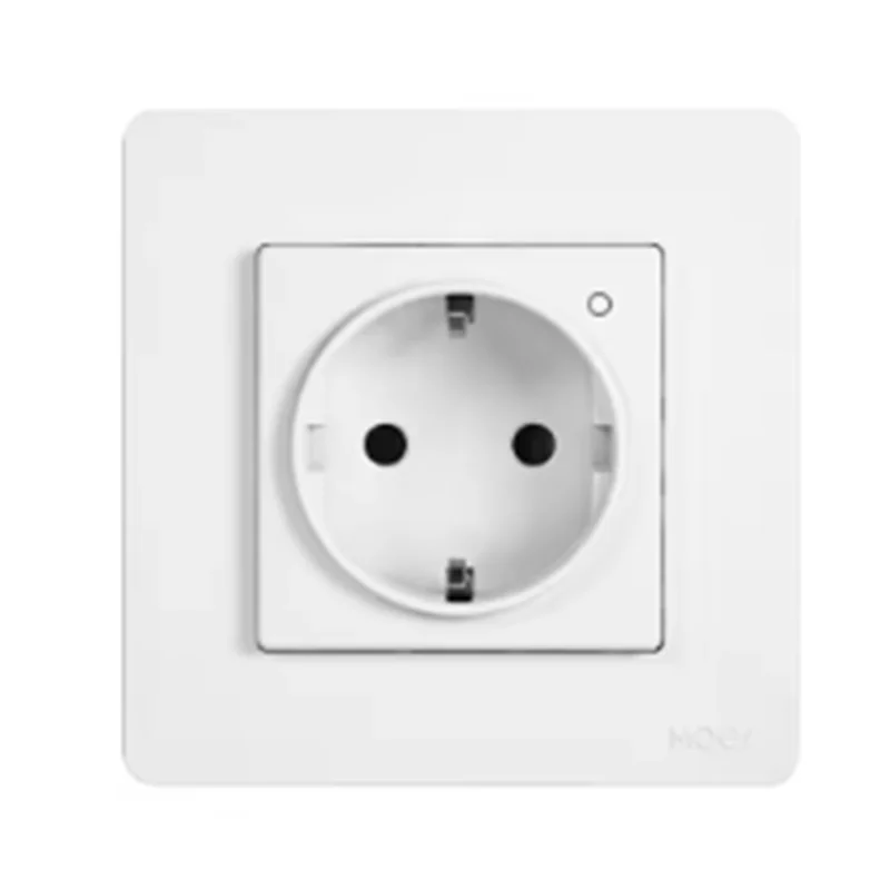 AA84 Tuya Zigbee Smart Socket EU Wall Embedded Outlet Energy Monitor Indicator App Remote Control For Alexa Google Home