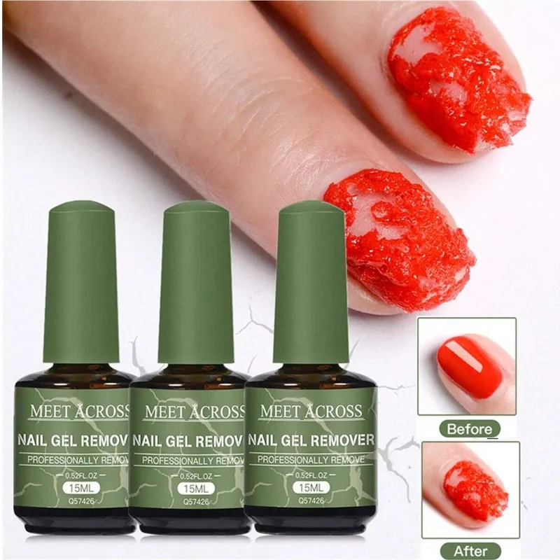 1/3pcs Magic Fast Nail Gel Polish Remover Set Burst Nail Gel Quickly Removes Soak-Off Nail Remover Varnish for Manicure Pedicure
