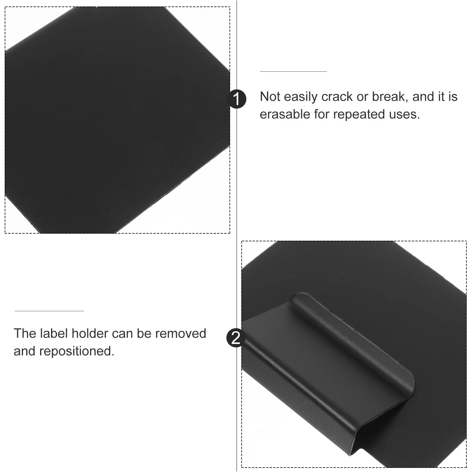 

10pcs Label Clips For Basket Chalkboard Removable Storage Bin Tags Writable Price Display Holder Organizing Cube Labels