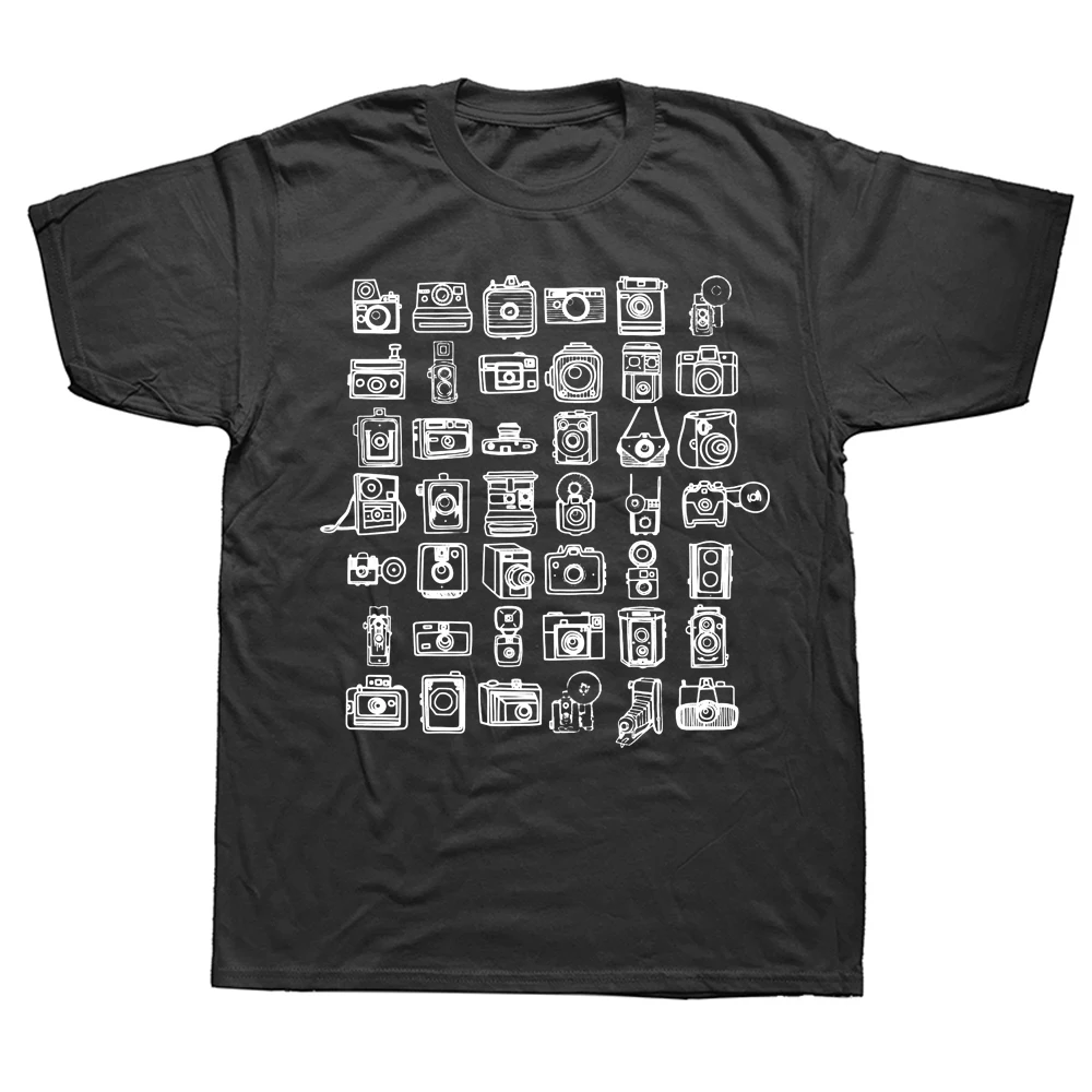 Funny Vintage Camera T Shirts Graphic Cotton Streetwear Short Sleeve Birthday Gifts Summer Style T-shirt Mens Clothing