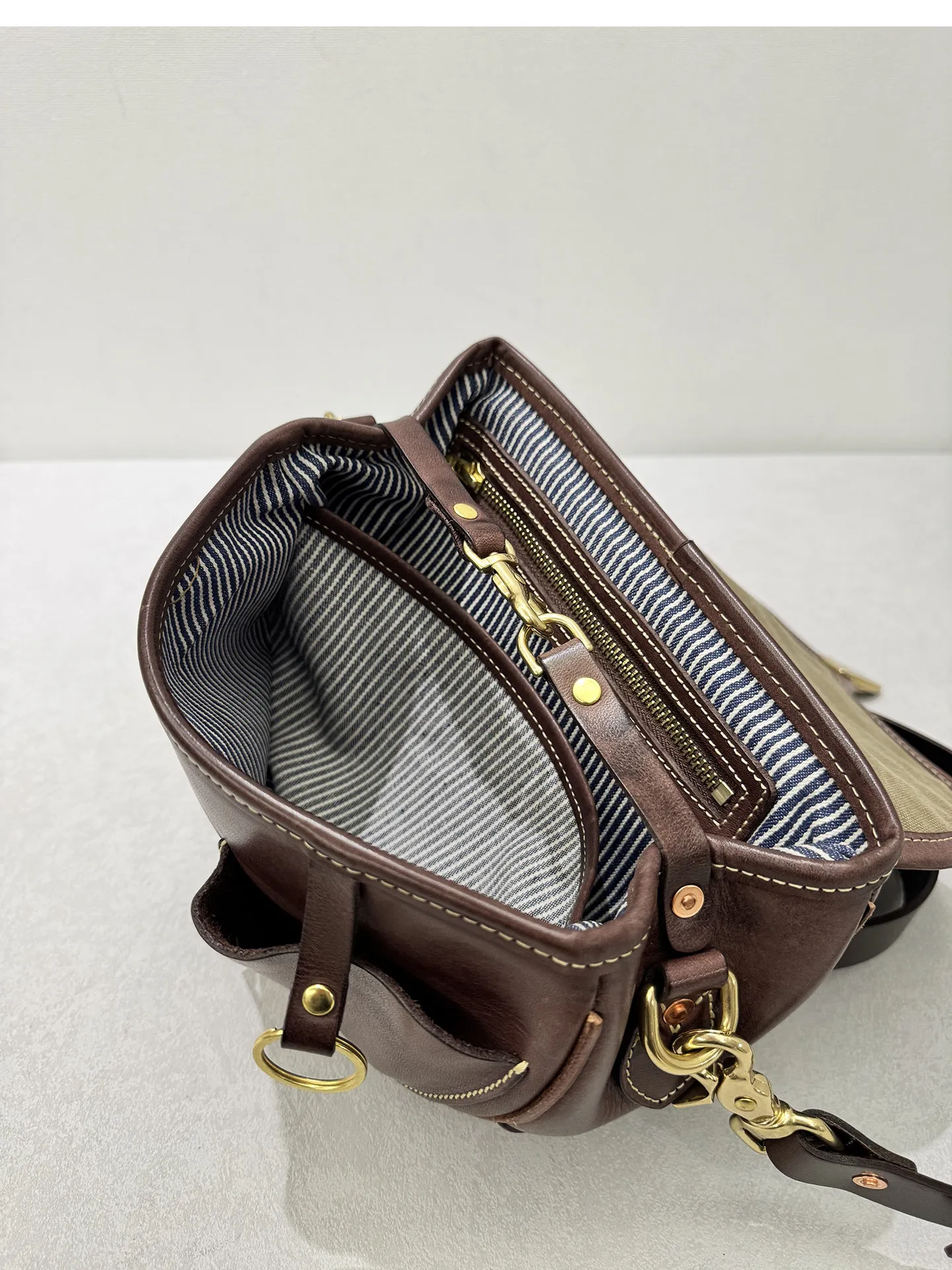 PNDME Organisatoren Designer handgefertigte Damen-Umhängetasche aus echtem Leder, lässige Mode, luxuriöse Damenhandtasche aus echtem Rindsleder – Detail 37