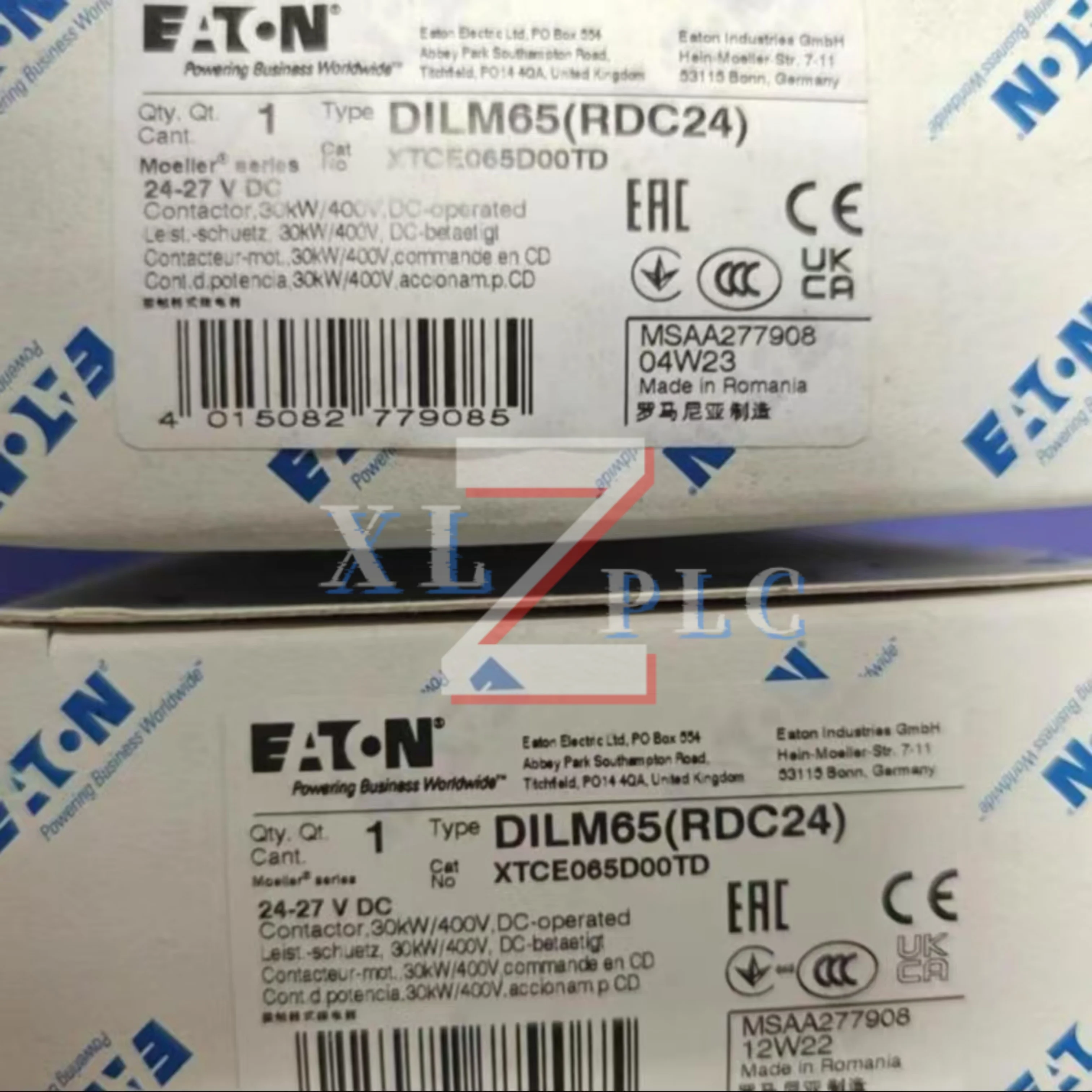 접촉기 새 제품 박스 있음 DILM15-10 DC24V DILM40-11N 230V50/60HZ DILM65(RDC24)