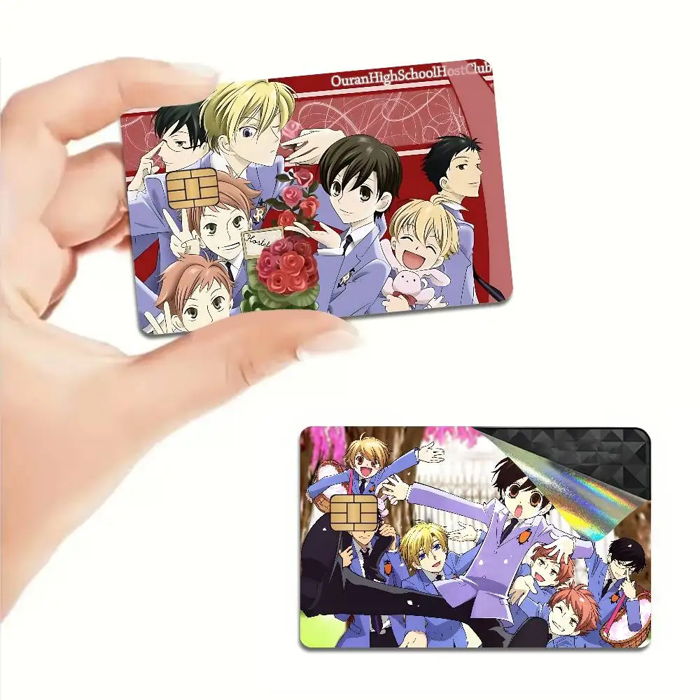Anime Ouran High School Host Club Anime Spend or Save Shell On Off Ultra Thin No Fade Sticker Skin Cover for Debit Credit Card