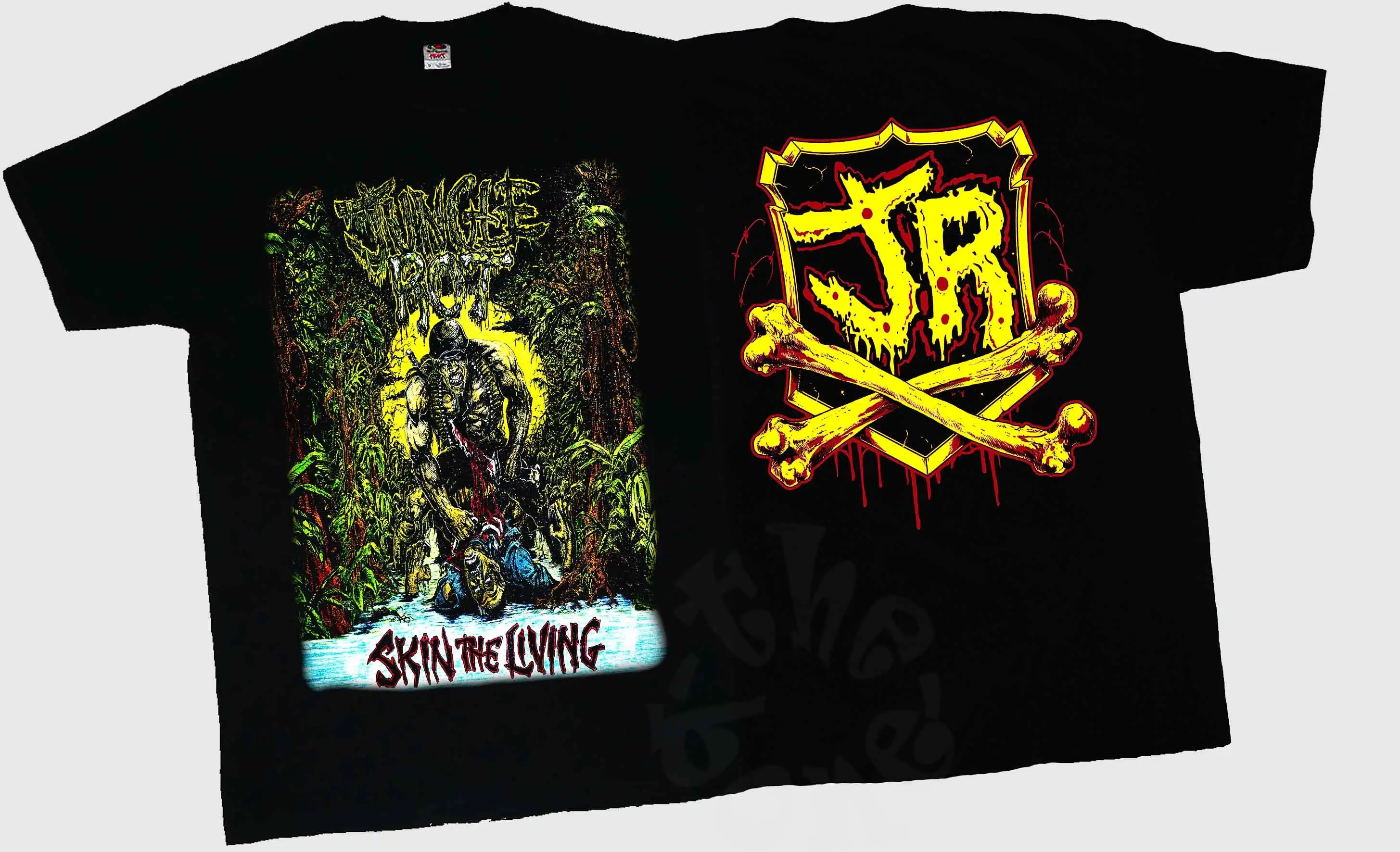 New Dtg Printed T Shirt Jungle Rot Skin The Living Size S M L Xl 2 3 4 5 6 7Xl