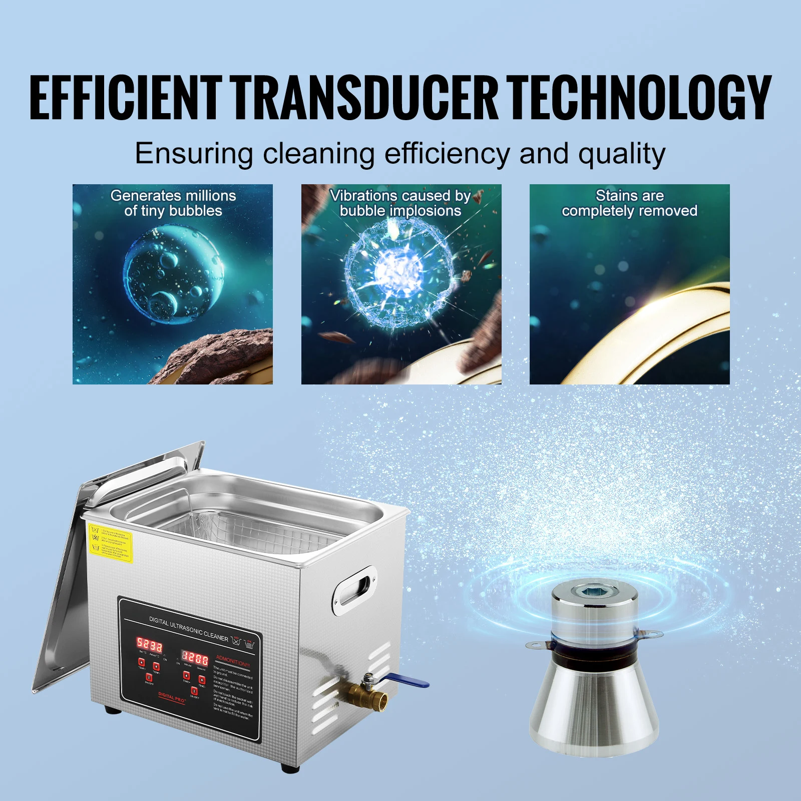 جهاز تنظيف بالموجات فوق الصوتي - مراجعة Ultrasonic Cleaning Machine 10L Digital وسعره