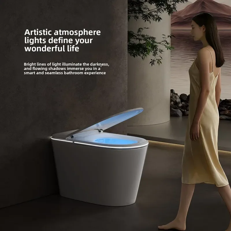 Smart Bidet Toilet Seat with Heated Cushion and Remote Control Slow Close Lid Warm Water Wash for Home Commercial Use OEM