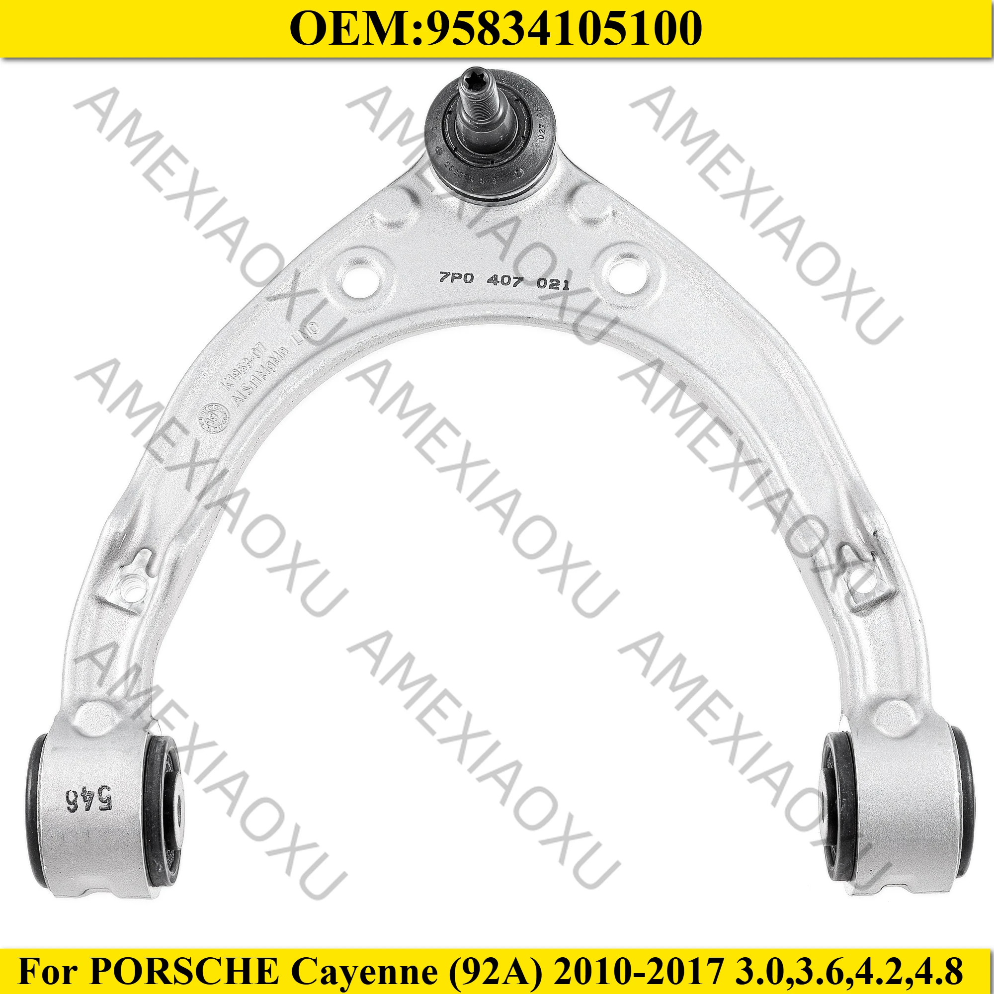 

1PC OEM:95834105100 Front Upper Suspension Control Arm with Ball Joint For PORSCHE Cayenne (92A) 2010-2017 3.0,3.6,4.2,4.8