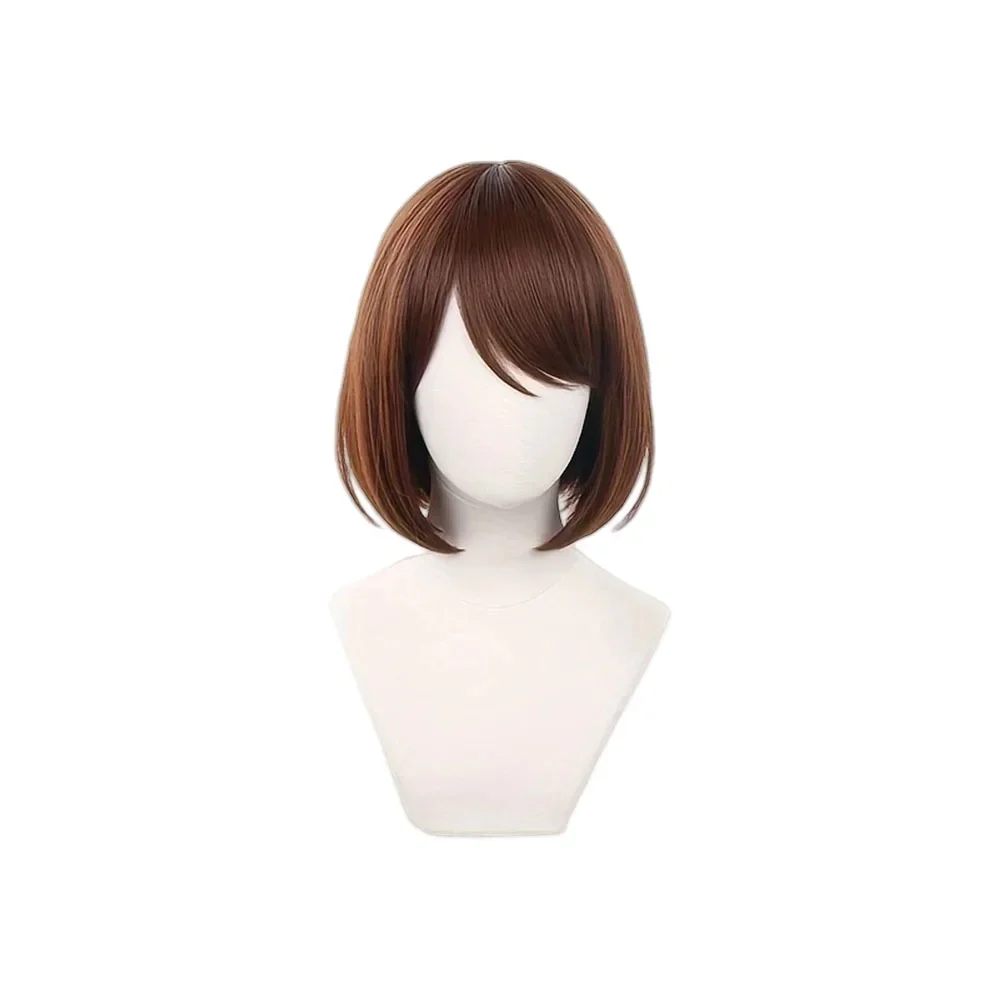 Wig Cosplay Anime Ieiri Shoko rambut sintetik tahan panas coklat Wig bermain peran wanita