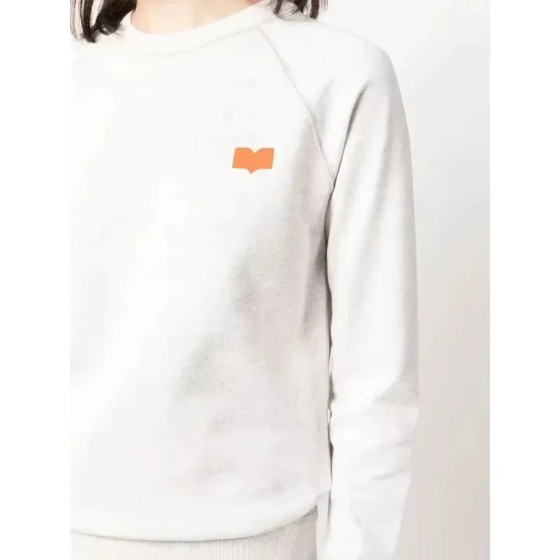 

Autumn Women's Wear French Casual Sports Style Small Felled Printed Pullover T-shirt Loose Long Sleeve Color Hoodie