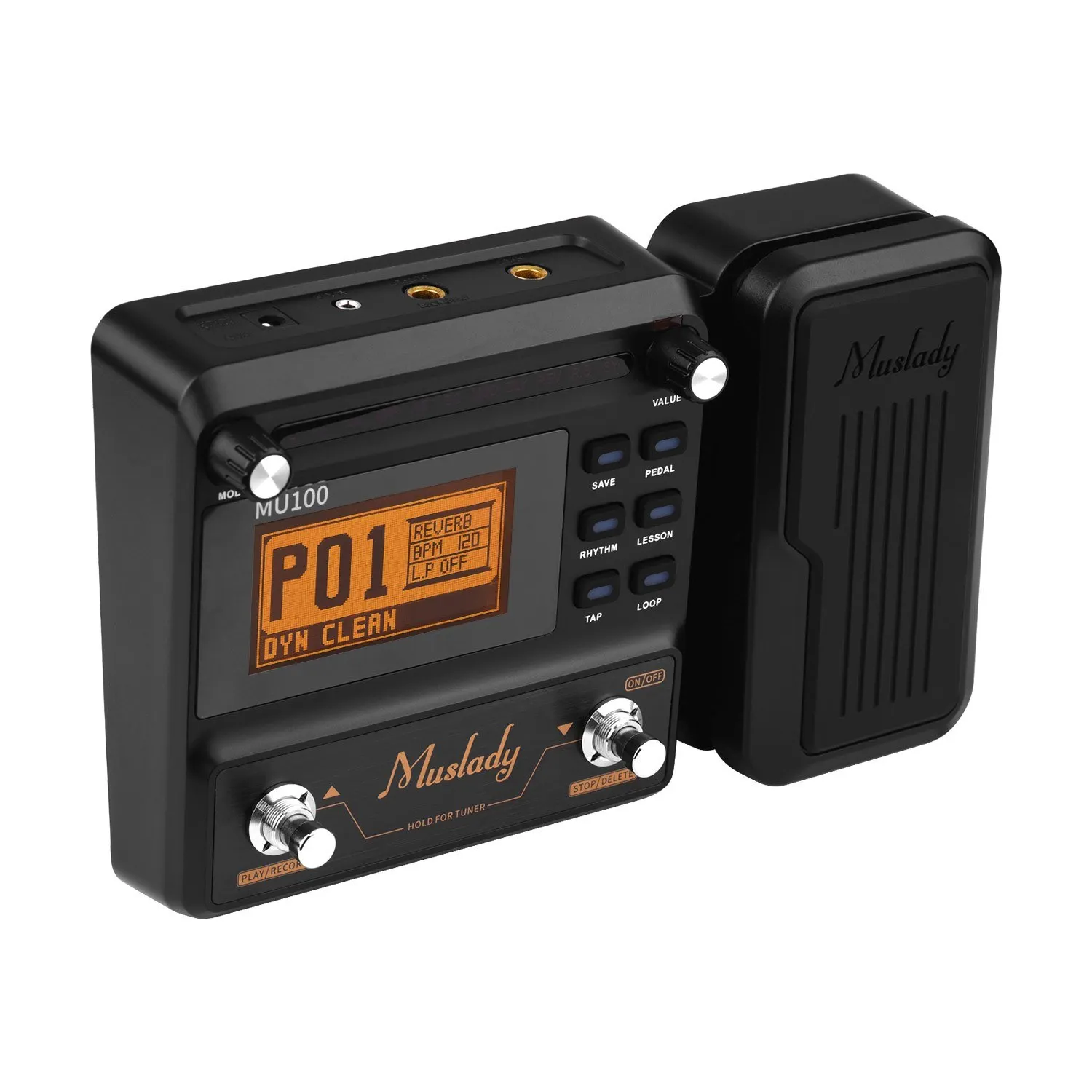 

Guitar Multi-effects Processor Electric Guitar Effect Pedal Supports 180s Loop Recording Tuner Tap Tempo Rhythm Setting Sca