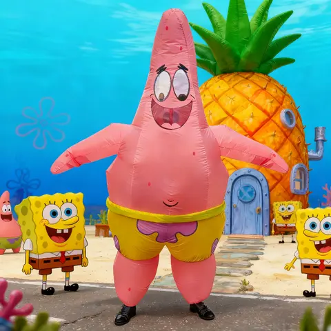 Patrick Star Inflatable Costume advanced Lens Patrick Star cosplay blow up suit Christmas Carnival Festival party Dress Costume