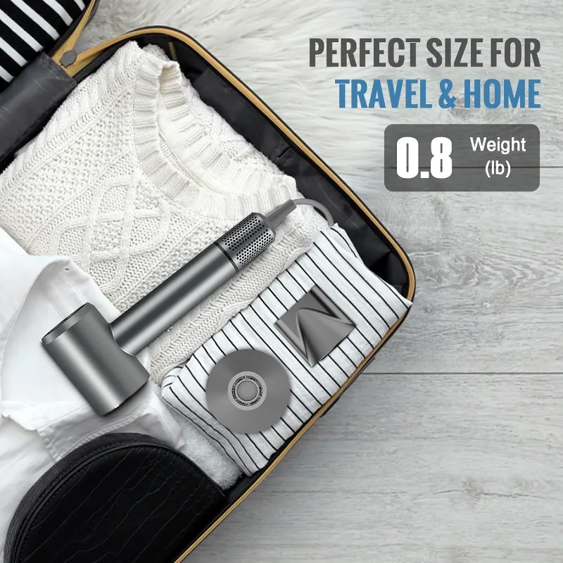 Hair Dryer, Professional Ionic Hair Dryer for Fast Drying, High Speed Hair Blow Dryer with Diffuser for Home Salon Travel,