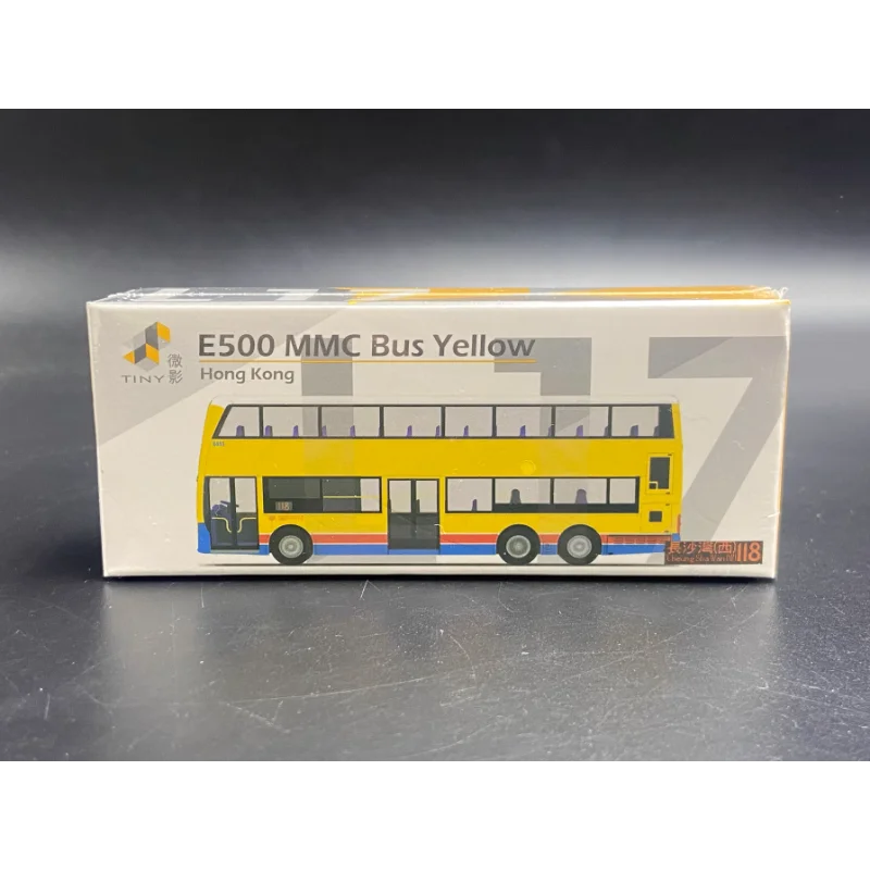 

Diecast Microfilm Tiny Hong Kong Bus E500 Citybus Cheung Sha Wan 118 L17 Alloy Car Model Collectible Toy Gift Souvenir Display