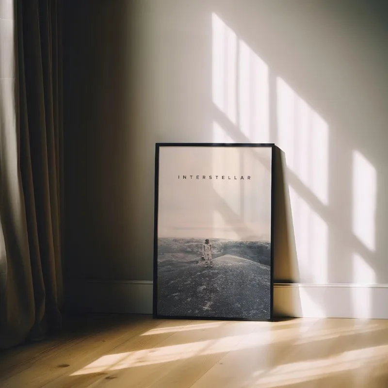 الحد الأدنى خمر بين النجوم المشارك كوكب الفضاء كريستوفر نولان حائط لوح رسم الفن لغرفة المعيشة ديكور المنزل جدارية #4