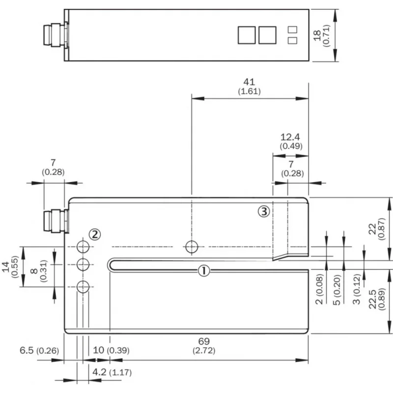 Sensor de garfo Maxgeek UFN3-70B413 6049678   sensor de garfo ultrassônico original para doente