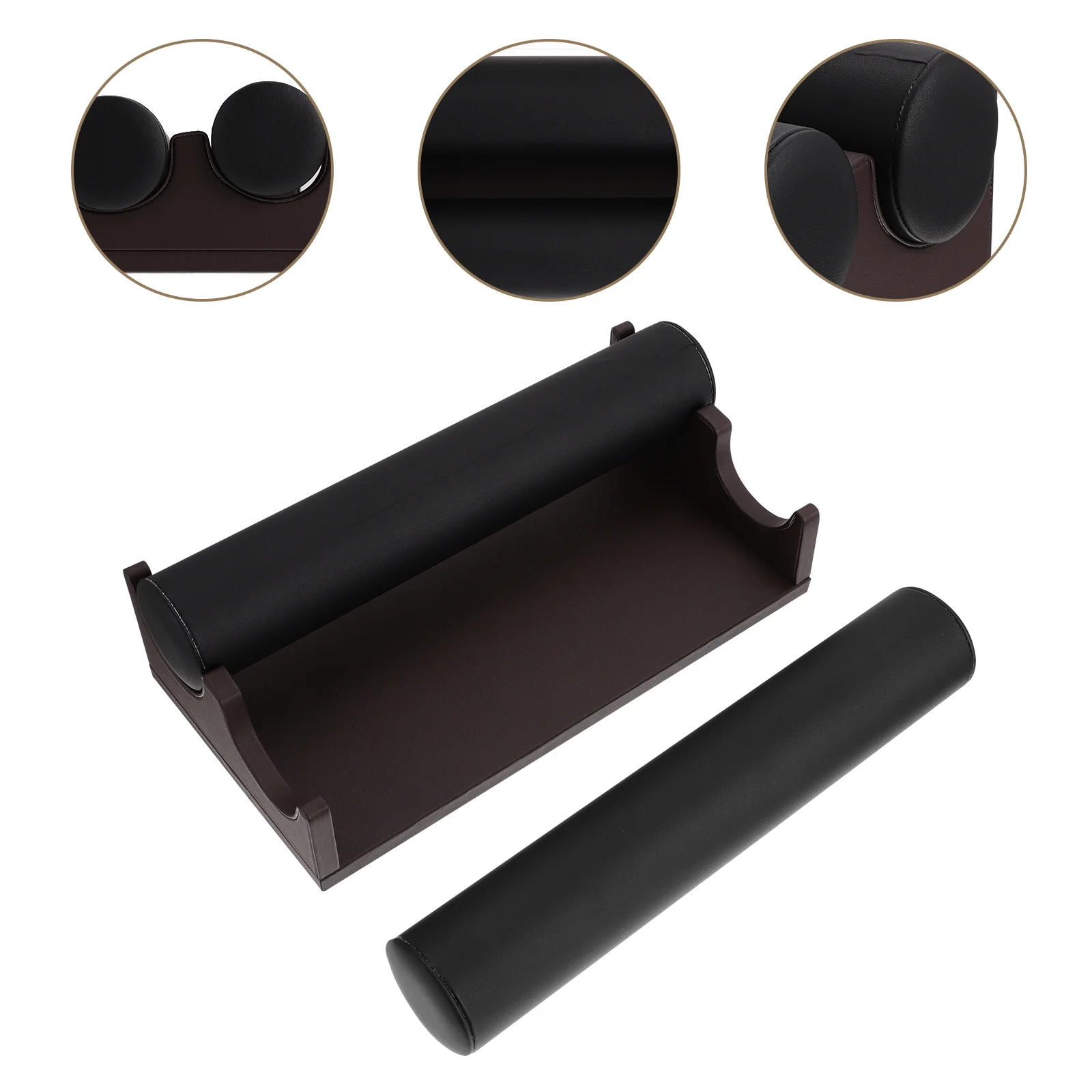 

Double Tube Detachable Bracelet Display Rack Soft PU Jewelry Organizer Stand for Home Shop Jewelry Holder Rack Watch Display