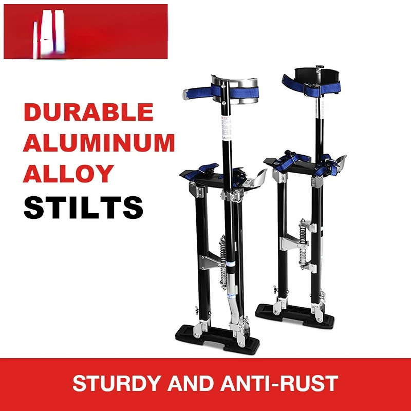 Plasterers Stilts Adjustable Aluminium Drywall Stilts for Builder Painting Plastering Ceilings