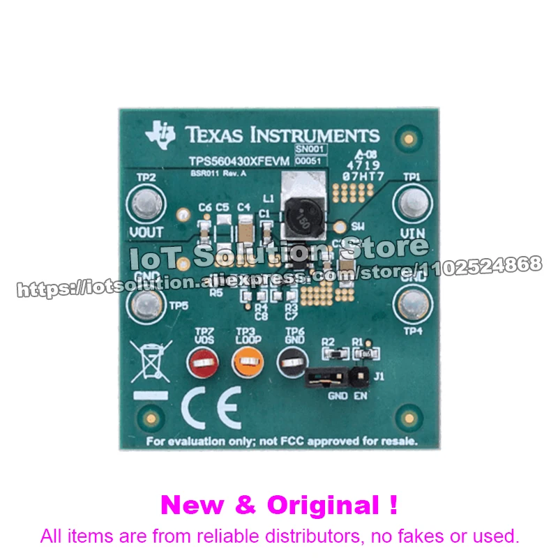 TPS560430XFEVM Wide Vin Synchronous Step-down Converter Evaluation Module
