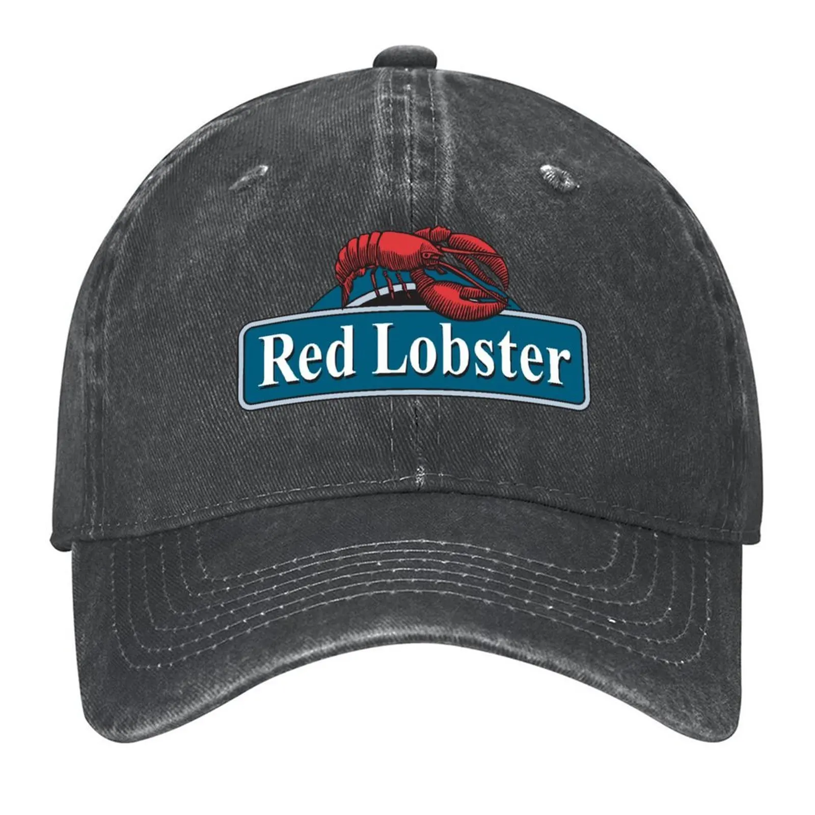 

Retro red lobster restaurant logo Baseball Cap black Anime Male hat Luxury man cap Women's Beach Outlet Men's