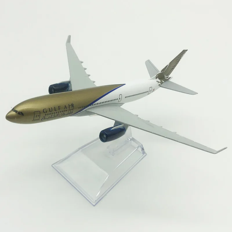 Масштаб 1/400, игрушечный самолет 16 см, 1:400 для A330 Gulf Air Airways, модель с базовым дисплеем из сплава, модель самолета, декоративный самолет