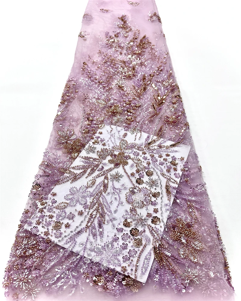 

African Sequins Lace Fabric, Heavy Beaded Lace Fabrics, French Tulle Mesh